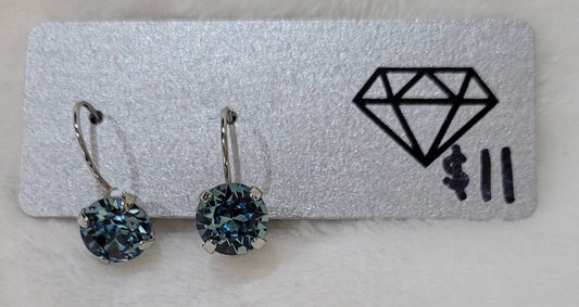 Essential Drop Earrings Light Blue