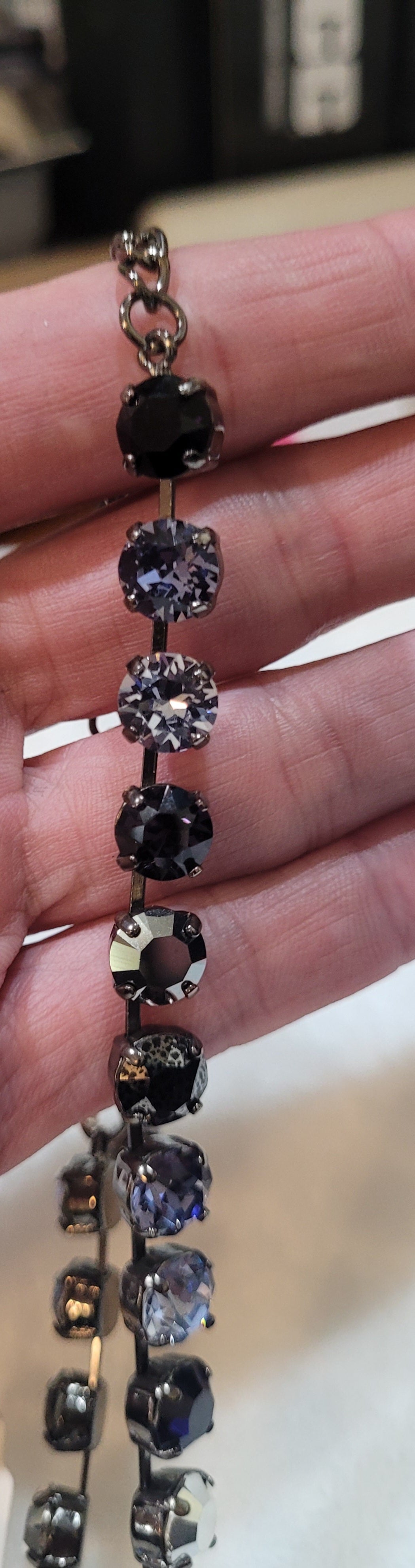 Essential Necklace Purples Black Silver