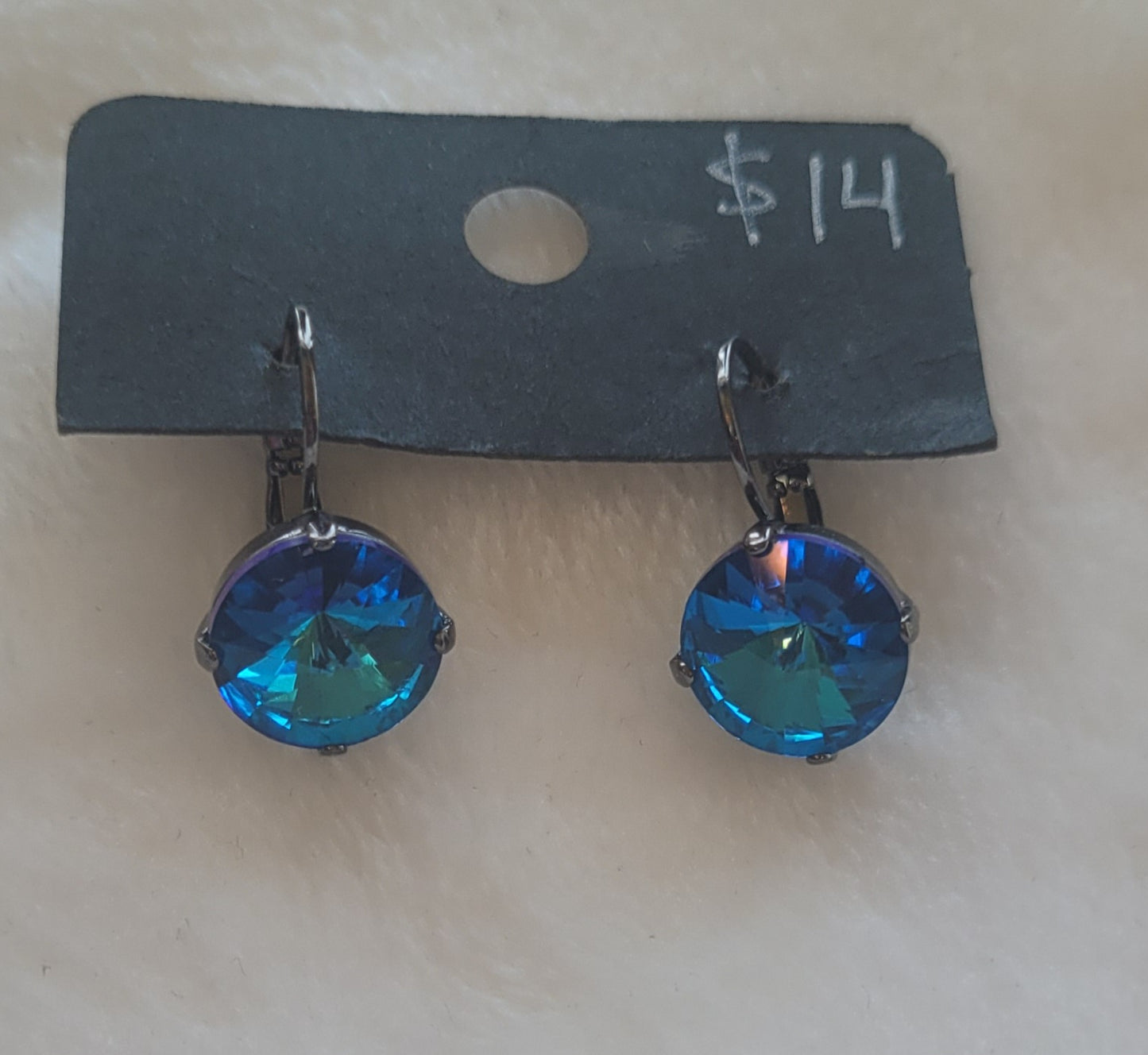 Drop earrings blue
