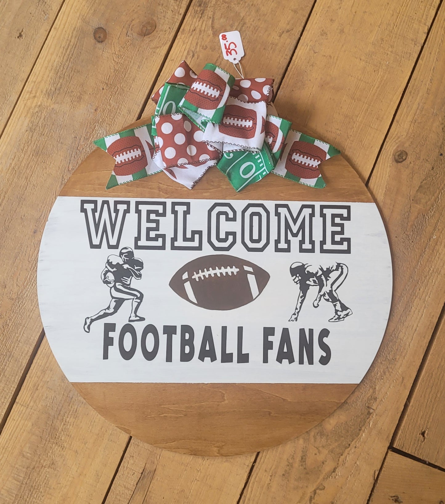 Kay Wills Designs Welcome Football Fans 18' Door Sign
