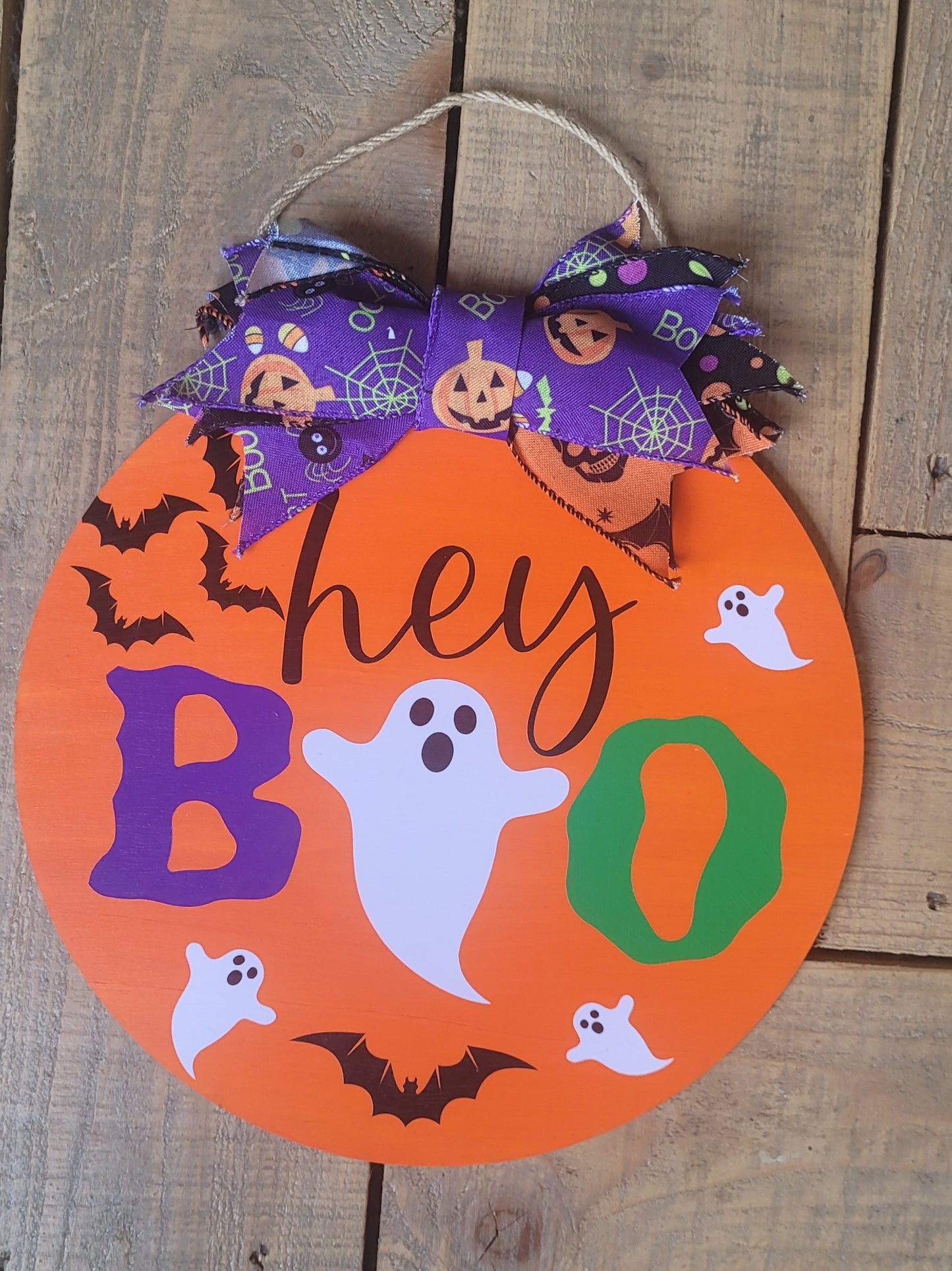 Kay Wills Designs Hey Boo 12in door hanger