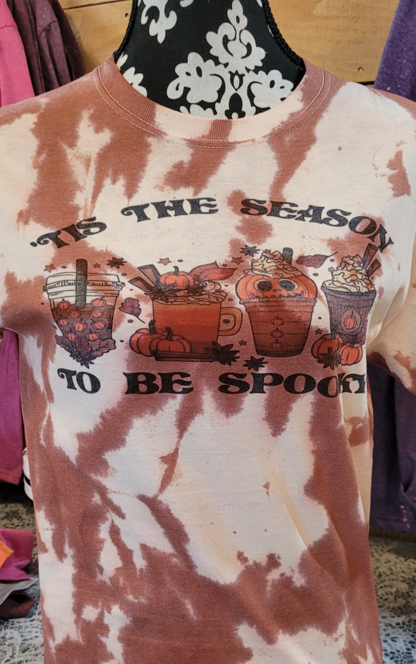 Tis the Season to be Spooky Tshirt - custom tie dye