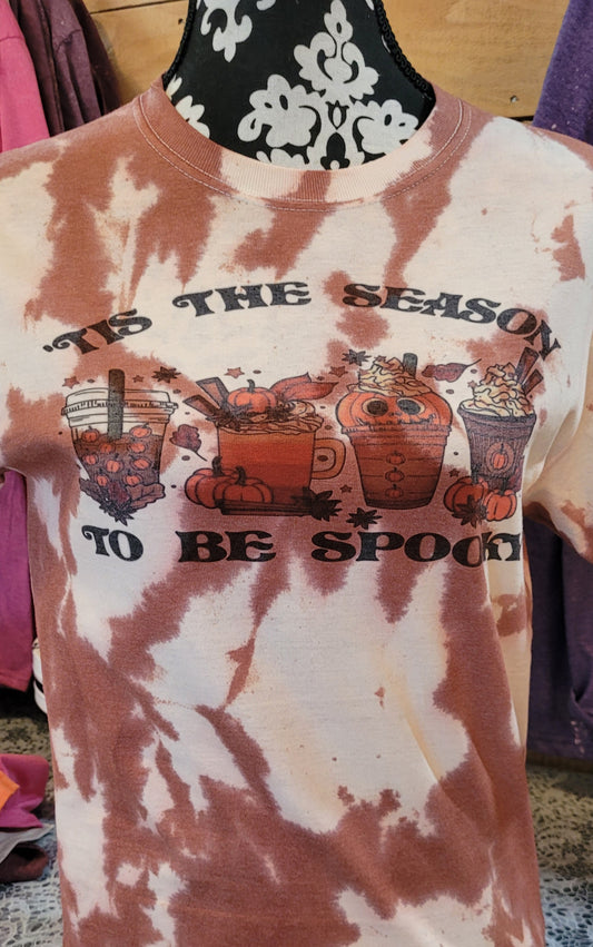 Tis the Season to be Spooky Tshirt - custom tie dye