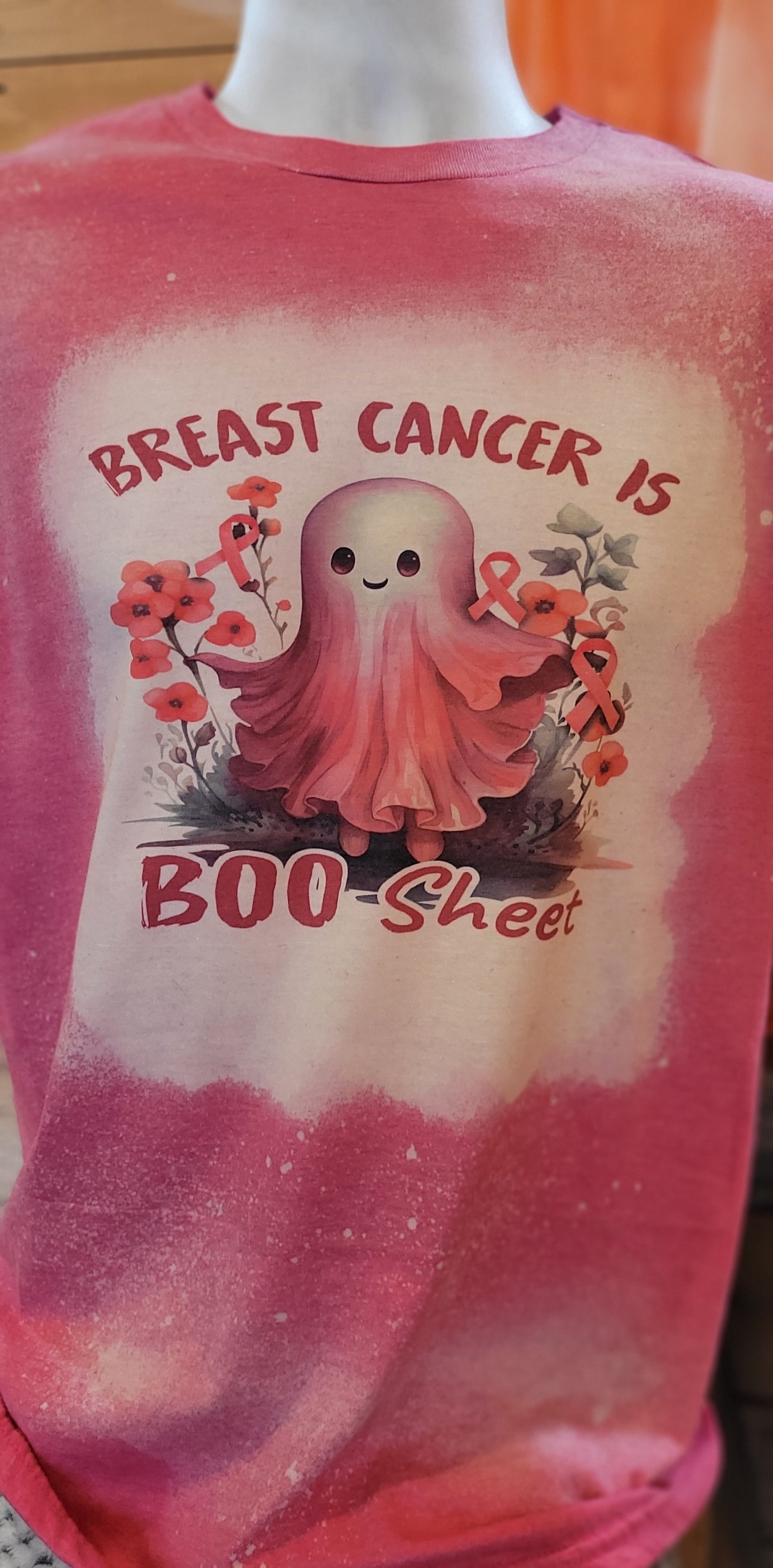 Breast Cancer is Boo Sheet Bleached T