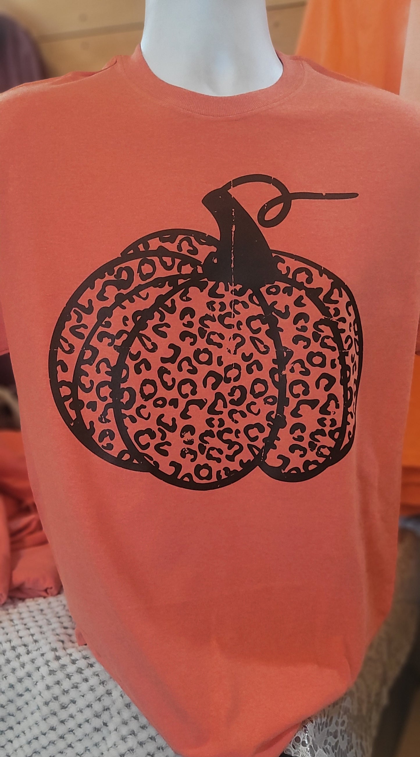 Pumpkin Leopard Tshirt