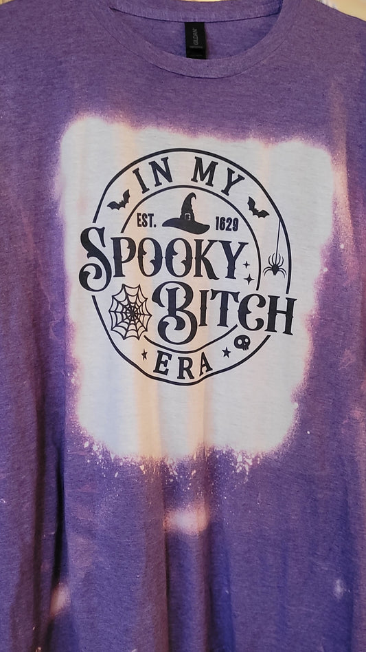 In My Spooky Bitch Era Bleached Tshirt