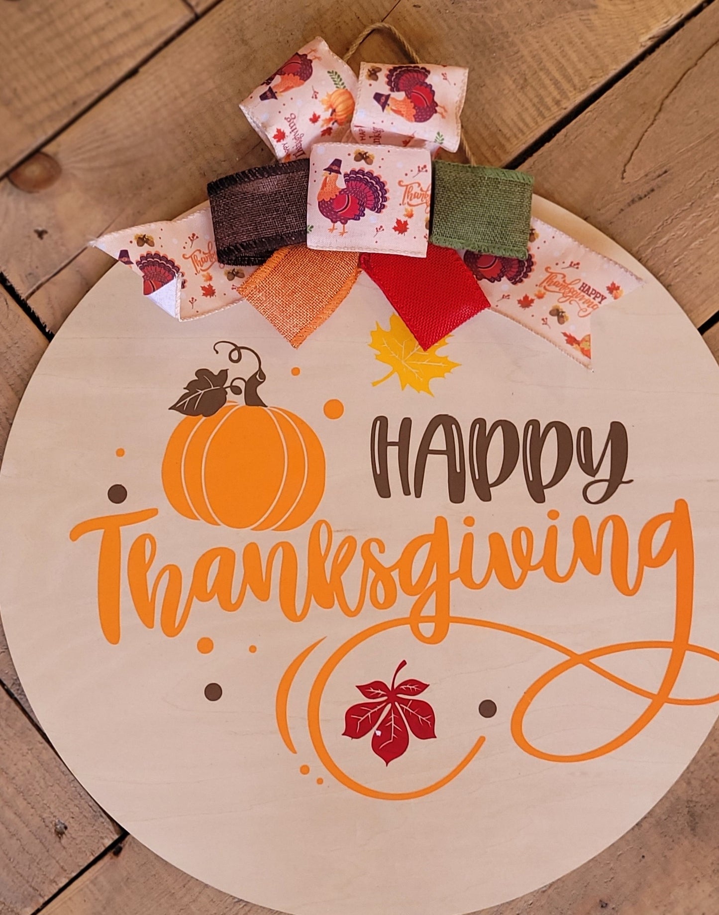 Kay Wills Designs Happy Thanksgiving 18' Door Hanger