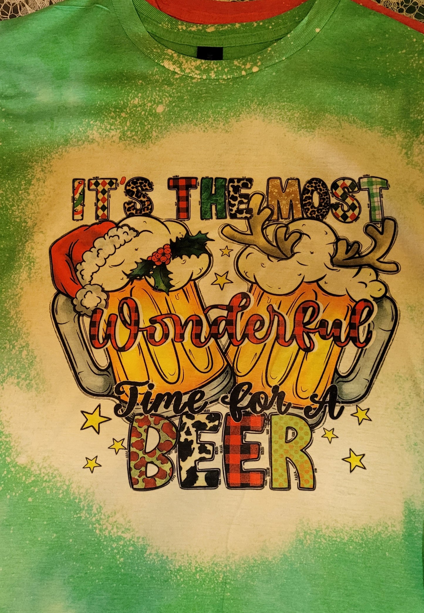 It's the Most Wonderful Time of Beer Bleached Tshirt