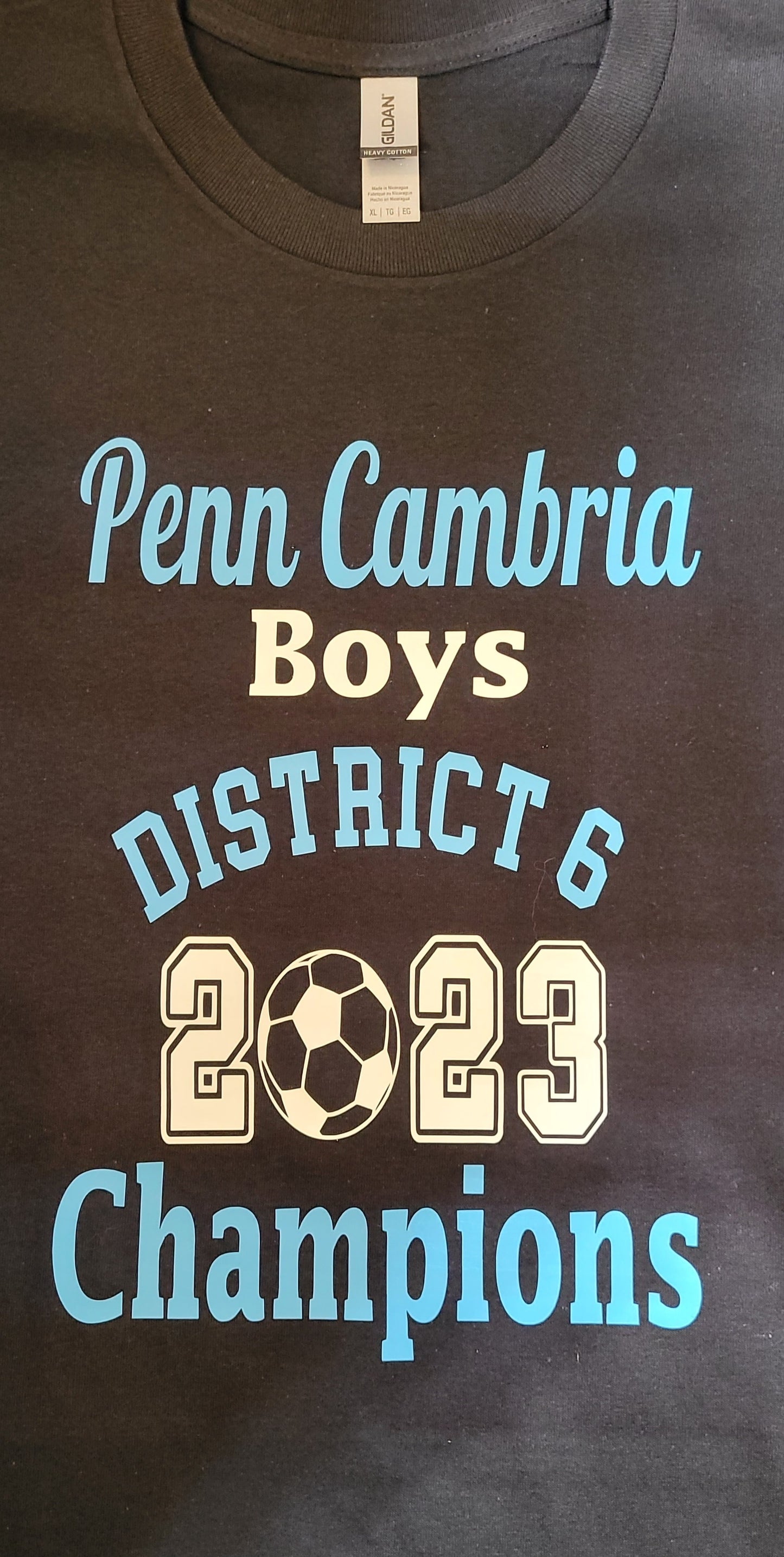 Penn Cambria Boys Soccer District 6 Champions Apparel