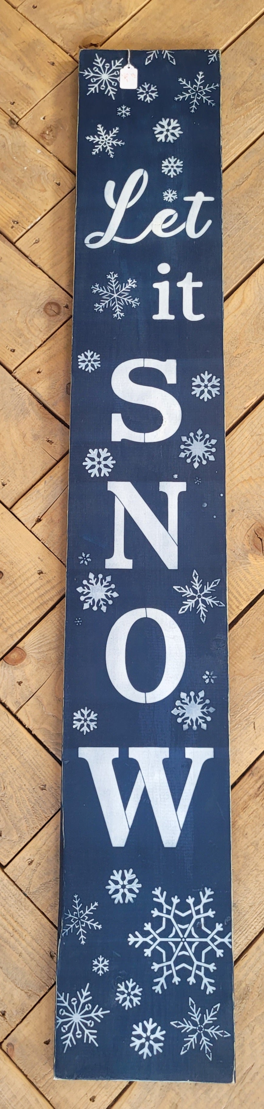 2 P's in a Pod 5' Home Sign Let It Snow