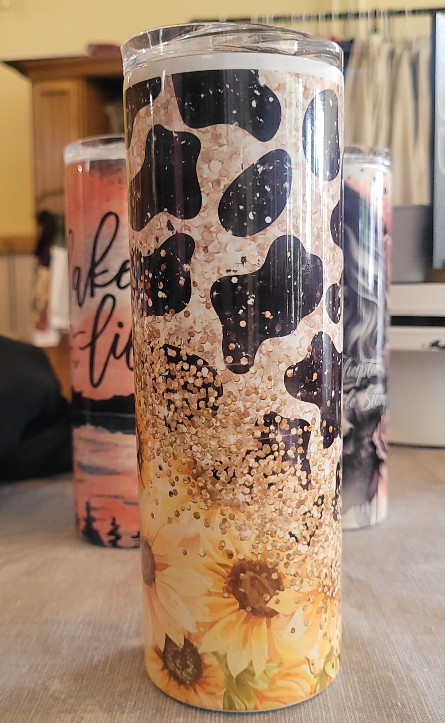 Sunflower Leopard Tumbler