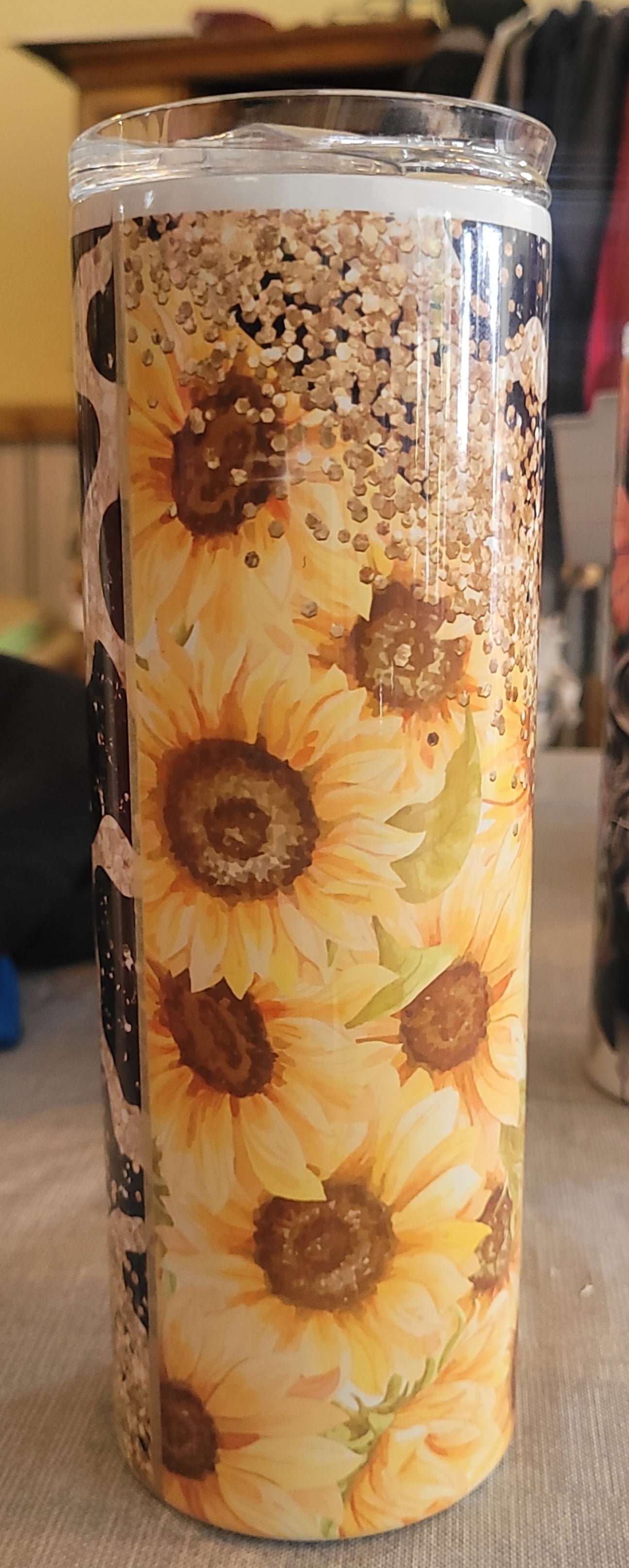 Sunflower Leopard Tumbler