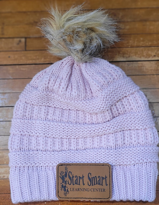 Youth Pom Pom Beanie Pink