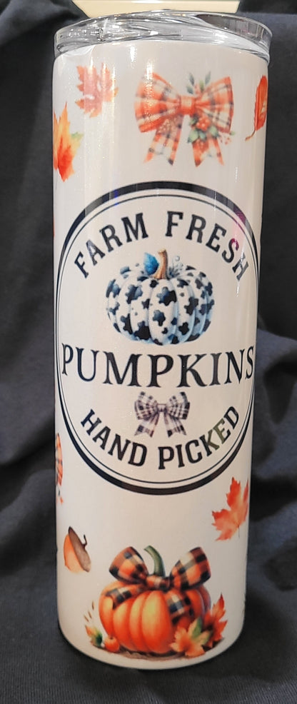 Farm Fresh Pumpkins 20oz Holographic Tumbler