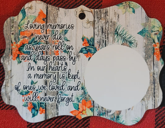 Cardinal Christmas Memory Ornament (Customize with your loved ones photo)