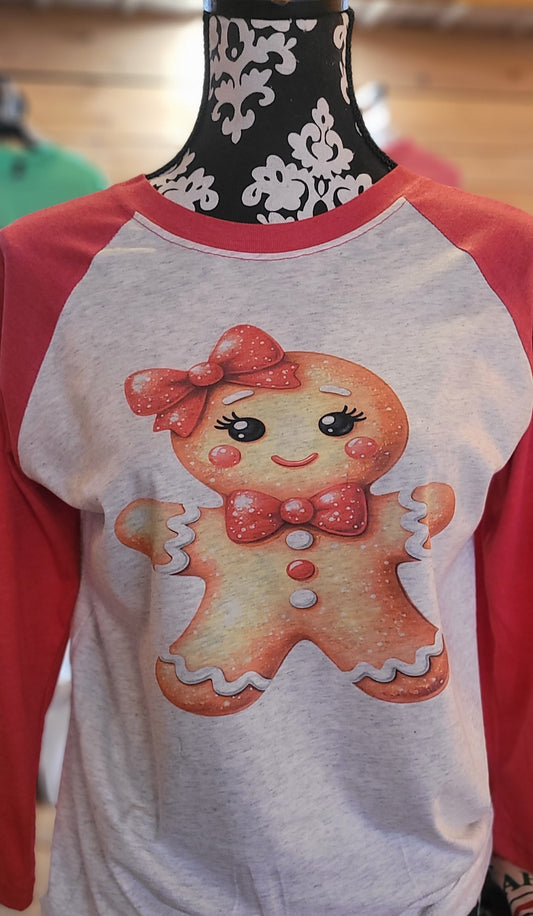 Gingerbread Baseball Tshirt