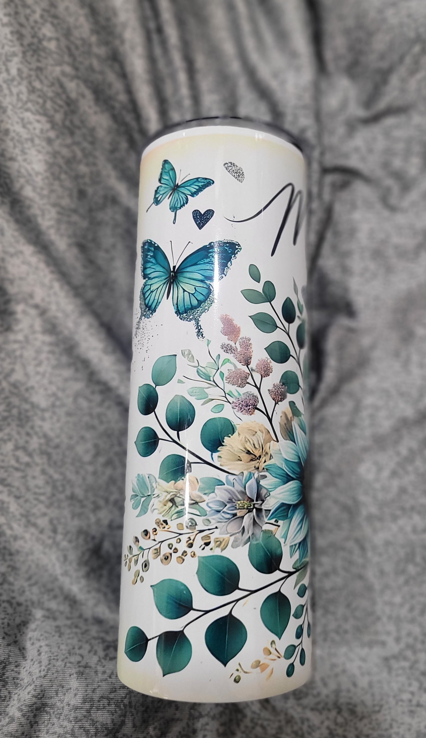 Flower and Butterfly Mama Tumbler 20 oz Tumbler