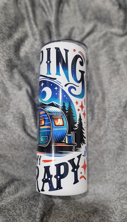 Camping is My Therapy 20 oz Tumbler