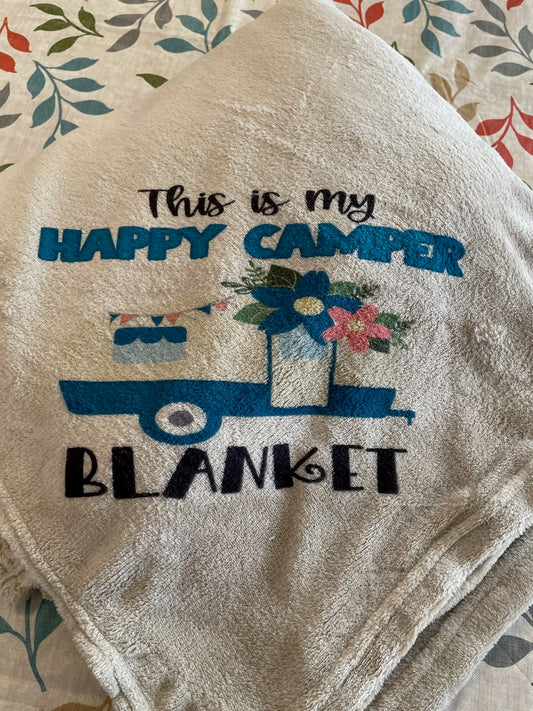 This is my Happy Camper Blanket