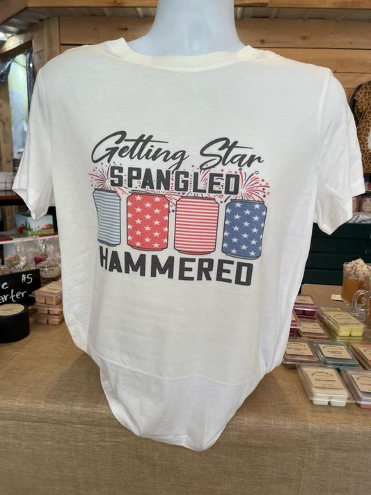 Getting Star Spangled Hammered TSHIRT