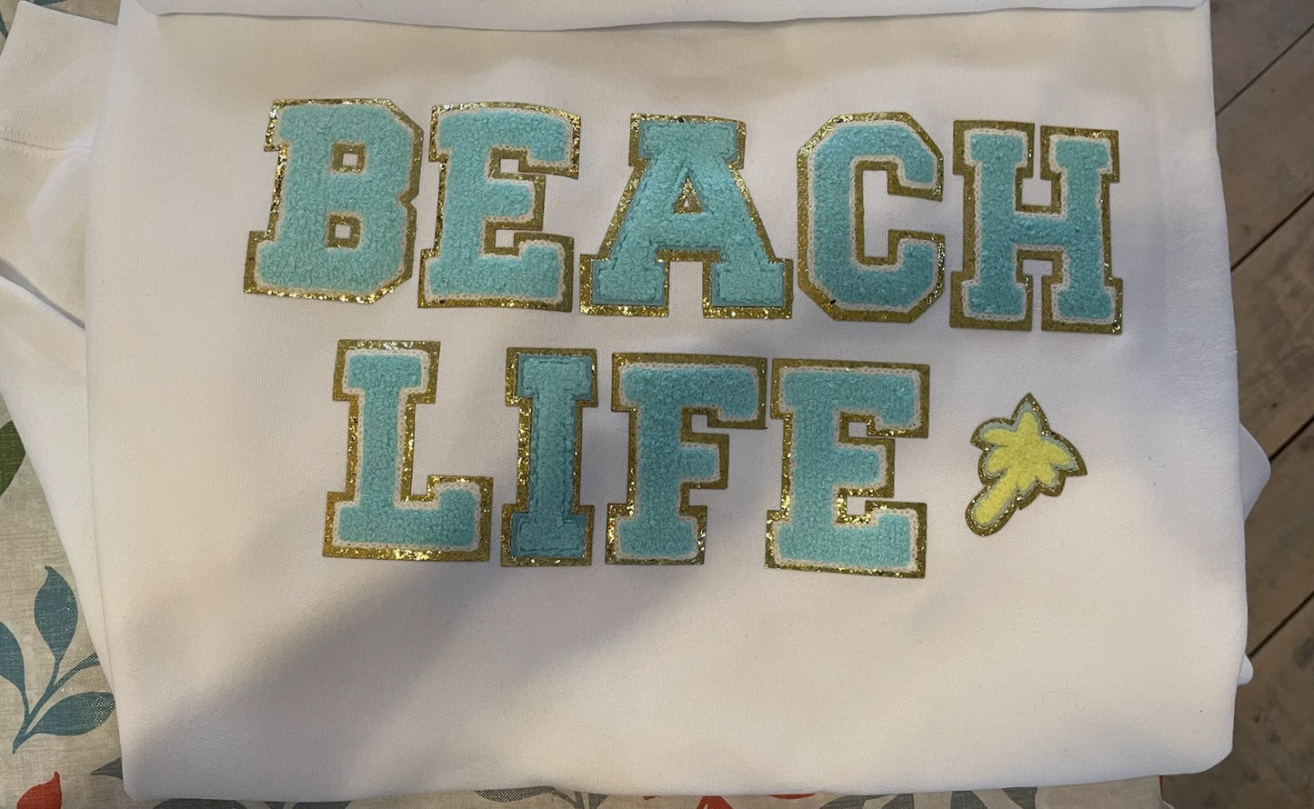 Beach Life Chenille Letters
