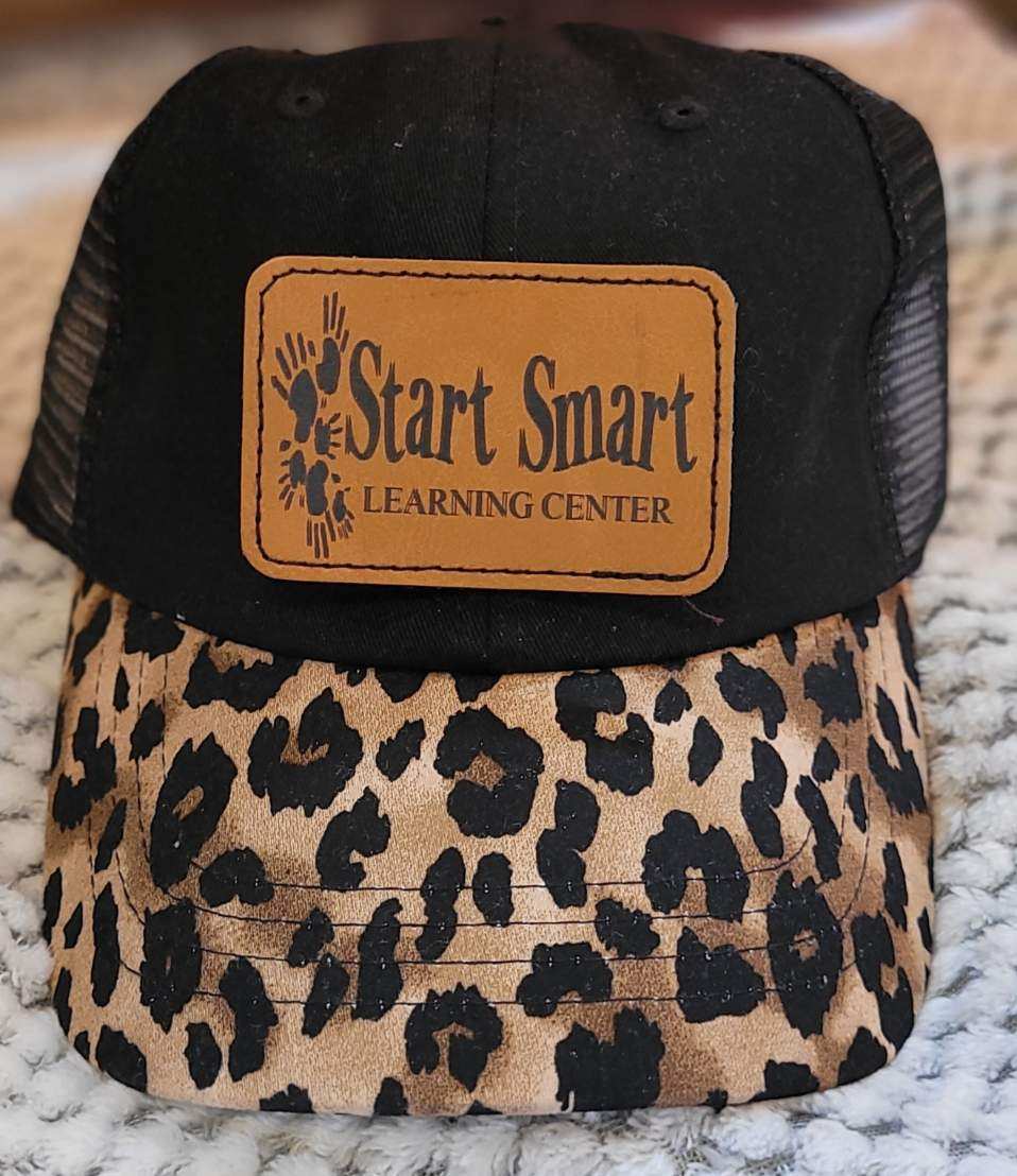 Start Smart Learning Center Hat Black Leopard