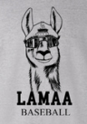 Adult Steel Grey Short Sleeve New lama design baseball