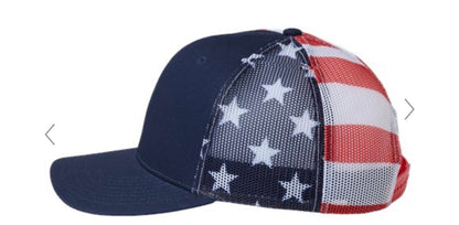 Gallitzin Borough 250 Kati Navy Trucker Hat with Leather Patch
