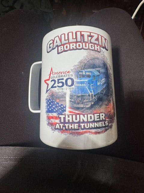 Gallitzin Borough 250 celebration Stainless steel Mug 10 ounce