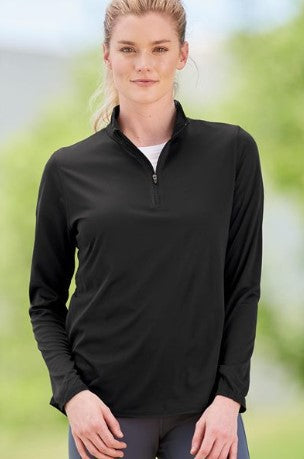 EBNER - Augusta sportswear Quarter Zip Dark Grey -WOMENS