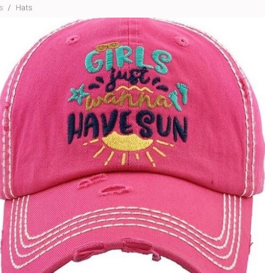 GIRLS JUST WANNA HAVE SUN - HOT PINK