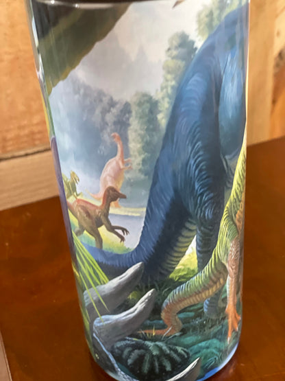 Dino 15 ounce tumbler- with 2 lids