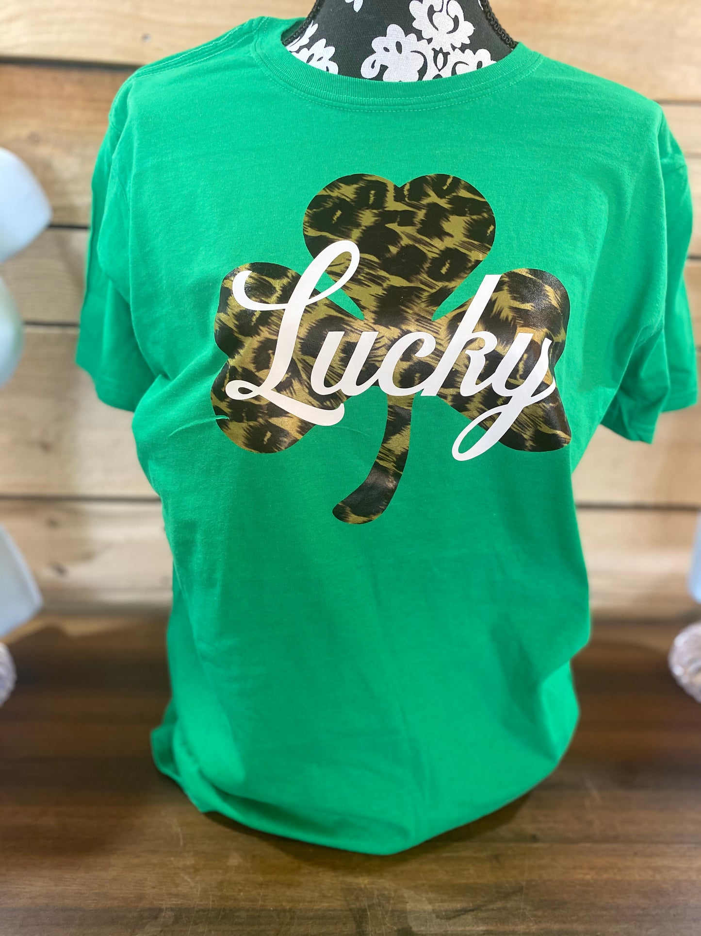 Lucky leopard Shamrock TSHIRT