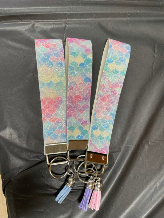 Glitter Mermaid Key wristlet