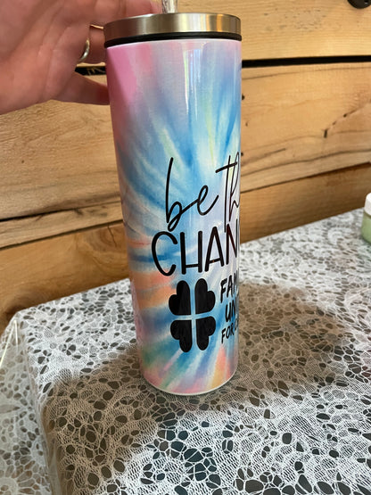 Be the Change - Families United By Change 20 Ounce Tumbler