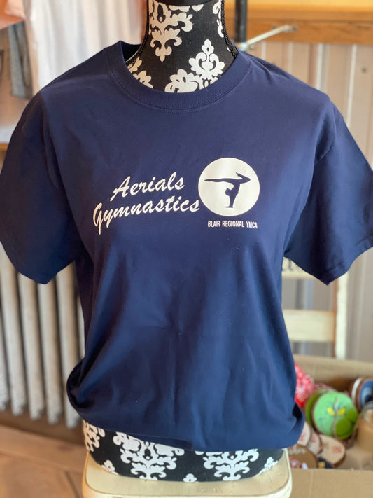 Navy Blue T-shirt with White