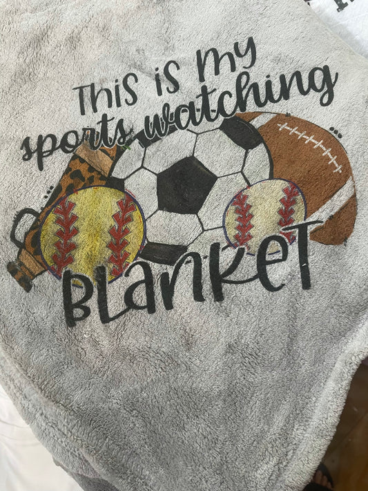 This is my sports watching blanket